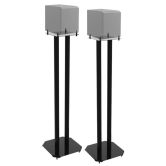 Speaker vloerstandaard Solid 80cm zwart, 2 stuks
