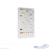 T-Karten Planer 8 Spalten, 50 Schlitze 90x53 cm