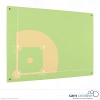 Whiteboard Glas Solid Baseball 100x200 cm