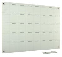 Whiteboard Glas Solid 5-Wochen Mo-So 120x150 cm