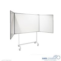 Mobile 5-flächige Flügeltafel Whiteboard 120x200cm